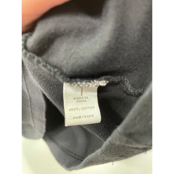 Chico's Sleeveless Knit V Neck Tank Top Pullover Black Women Size 1 M Base Layer - Picture 4 of 7